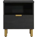  Noćni ormarić crni 40 x 33 x 46 cm konstruirano drvo | shoptok.hr