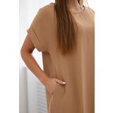 Kesi Włoski Dress with pockets camel | Shoptok.si
