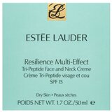 Estée Lauder resilience multi-effect tri-peptide face and neck SPF15 njegujuća krema za lice i dekolte za suhu kožu 50 ml za žene | shoptok.hr