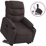 Maison Chic Naslanjač - Relax naslanjač s funkcijo vstajanja temno rjavo blago, (22042100) Cene