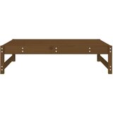  Vrtni stolček za noge medeno rjav 120x80 cm trdna borovina | Shoptok.si