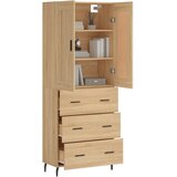  Visoka komoda hrasta sonome 69,5x34x180cm od konstruiranog drva | shoptok.hr