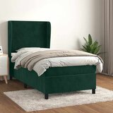  Box spring krevet s madracem tamnozeleni 80 x 200 cm baršunasti | shoptok.hr