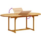  7-dijelni vrtni blagovaonski set od drva bagrema i tekstilena | shoptok.hr
