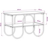  TV stalak 80 x 40 x 50 cm Dimljeni hrast Konstruirano drvo | shoptok.hr