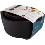 Altom design set 3 plastične zdjele - crna | shoptok.hr
