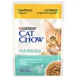 Purina Cat Chow Hairball s piščancem in stročjim fižolom v omaki - mokra hrana za mačke - 85 g, (21385754)