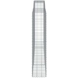 vidaXL obokane gabion košare 8 kosa 400x50x220/240 cm pocink | Shoptok.si