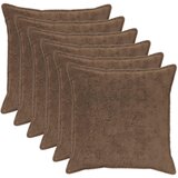  Presvlaka za jastuk 6 kom. HOUTEN Svijetlosmeđa 70 x 70 cm | shoptok.hr