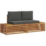  Zunanja garnitura za sedenje 2 Kos Naravna in antracitna, (5000271925) | Shoptok.si