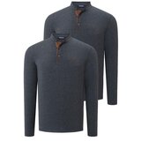 Dewberry DOUBLE SET V4009 MEN'S SWEATSHIRT-ANTHRACITE-ANTHRACITE | Shoptok.si