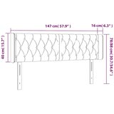  LED uzglavlje tamnoplavo 147x16x78/88 cm baršunasto | Eponuda.com