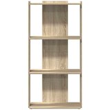 vidaXL Knjižna omara 3-nadstropna sonoma hrast 60x30x120 cm inž. les | Shoptok.si