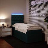 Box spring krevet s madracem tamnozeleni 80 x 200 cm baršunasti | shoptok.hr