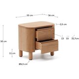 Kave Home Nočna omarica v naravni barvi Salaya – | Shoptok.si
