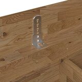 Bessagi Home Postelja Duna, Barva Hrasta, 180x200cm | Shoptok.si