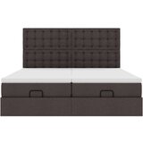 vidaXL Otomanski posteljni okvir z vzmetnicami rjav 180x200 cm blago | Shoptok.si