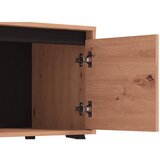 Mömax Nizka Omarica Stirling, Barva Hrasta, Črna | Shoptok.si