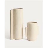 Kave Home Krem vaza od papier-mâché (visina 38 cm) Mireni – | shoptok.hr