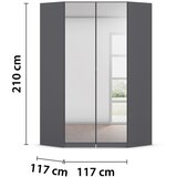 home24 OMARA S KLASIČNIMI VRATI, siva | Shoptok.si