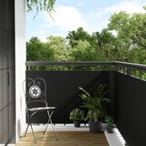Balkonski zaslon crni 1000 x 90 cm od poliratana | shoptok.hr