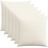  Presvlaka za jastuk 6 pcs ALMELO Krem 55 x 55 cm Kord | shoptok.hr