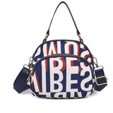INF Platnena torba za čez telo Blue, (21838430) | Shoptok.si