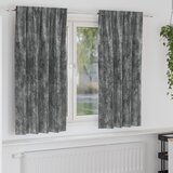 vidaXL baršunaste zavjese 2 kom s okoletima siva 175x140 cm Cijene