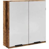 vidaXL Kupaonski ormarić s ogledalom staro drvo 64x20x66,5 cm | shoptok.hr
