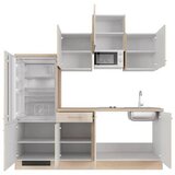 Flex-Well Kuhinjski Blok Z Aparati Nepal, Kašmir, Barva Hrasta | Shoptok.si