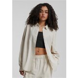 Urban Classics Women's linen mixed oversized shirt cream | ePonuda.com