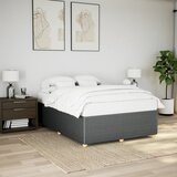 vidaXL Okvir za krevet bez madraca tamnosivi 160x200 cm od tkanine Cijene