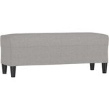  Klupa svjetlosiva 100 x 35 x 41 cm od tkanine - Svjetlosiva 100 x 35 x 41 cm | shoptok.hr