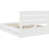  Krevetna konstrukcija Bijelo 150 x 200 cm Inženjersko Drvo | shoptok.hr