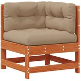 Set lounge namještaja za vrt 7 pcs Vosak Smeđa Masivna borovina - Vosak smeđa bor | shoptok.hr