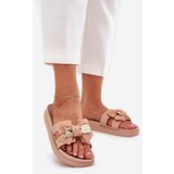 Boto Women's Slippers With Bow And Golden Brooch Black Lynara | ePonuda.com