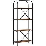  Knjižna polica Star les 60 x 30 x 146 cm Konstruiran les, (5000200925) | Shoptok.si