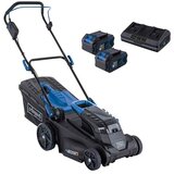 Scheppach IXES 20V Akumulatorska kosilica BC-MP380-X (40 V, 2 baterije, 4 Ah, Širina reza: 38 cm) + BAUHAUS jamstvo 5 godina na uređaje na električni ili motorni pogon | shoptok.hr