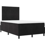  s opruga kutije s uzglavljem Crna 120 x 190 cm Baršun | shoptok.hr