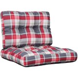  The Living Store Blazine za palete 2 kosa rdeče karo blago - Blazina Za Palete, (21487413) | Shoptok.si