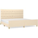  Okvir za krevet s uzglavljem krem 180 x 200 cm od tkanine | Eponuda.com