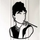 Kate Louise Črna kovinska stenska dekoracija Audrey