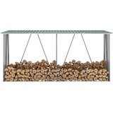  Vrtna lopa za drva pocinkano jeklo 330x84x152 cm zelena | Shoptok.si