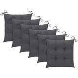  Jastuci za stolice 6 kom antracit 40x40x7 cm od tkanine Oxford Cijene