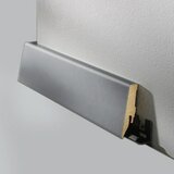 LOGOCLIC Zaključna letev K58 D Aluminij (260 cm x 19 mm x 58 mm, MDF) | Shoptok.si
