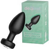 Desirel Easy Obsidian - crni bežični analni vibrator s akumulatorom | shoptok.hr