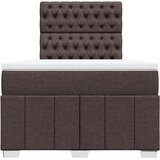  Krevet s oprugama i madracem tamnosmeđi 120 x 200 cm od tkanine | shoptok.hr