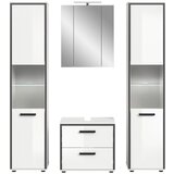 MID.YOU Kopalnica Kojak, Bela, Antracit, Osvetlitev, 4-Delna | Shoptok.si