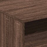  Stolić za kavu s LED svjetlima smeđi hrast 50x49x40 cm | shoptok.hr