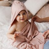 BabyOno Ručnik bambus 100x100 cm, with ears, prljavo roza | Eponuda.com